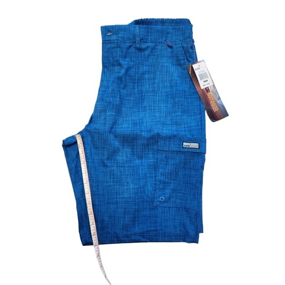 NEW XCaster Outdoor Turquoise Blue Lightweight Bermuda Shorts Size XL - Picture 14 of 15